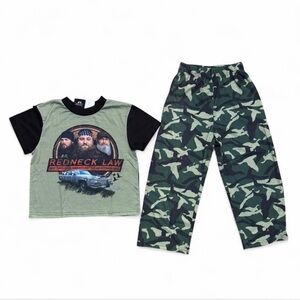Duck Dynasty "Redneck Law" Boys 2pc Pajama Set Size 10/12